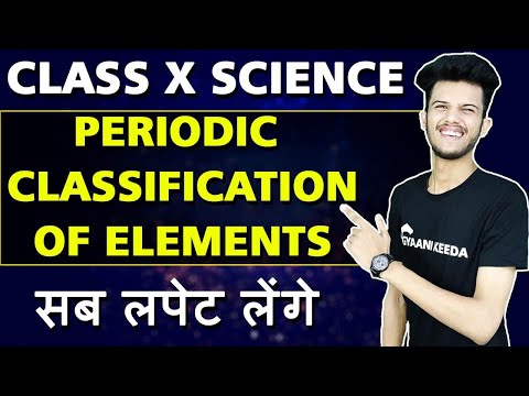 Periodic classification of elements class 10 science chapter-5  explanation in hindi |Lecture 5.1
