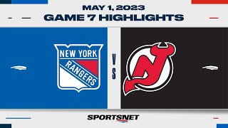 NHL Game 7 Highlights | Rangers vs. Devils - May 1, 2023