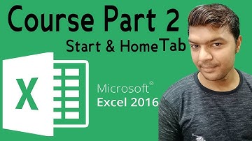 MS Excel 2016 Home Tab Part 2 - How TO Learn Home And All Menus Are Learn Best