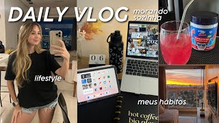 DAILY VLOG | um dia com hábitos saudáveis e morando sozinha