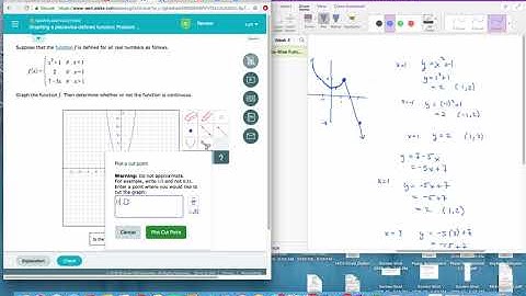 Graphing a Piece-Wise Function in ALEKS