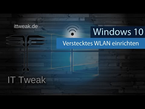 Windows 10 - Verstecktes WLAN Netzwerk einrichten mit SSID Namen |4K