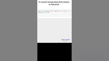 To convert temperature from Celsius to Fahrenheit in Python ( python for beginners )