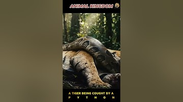 Tiger vs Giant Python – Rare Jungle Battle Caught on Camera Epic Wildlife Encounter #wildlife