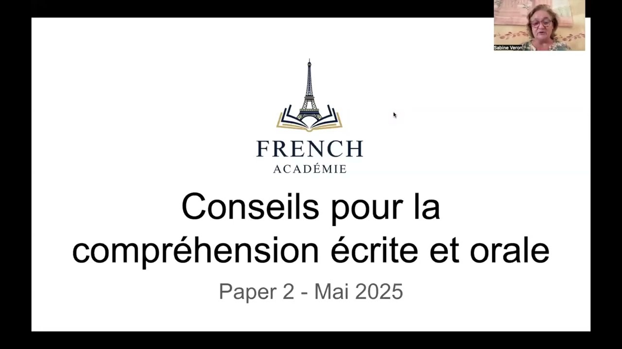 IBDP Paper 2 Tips - French Académie
