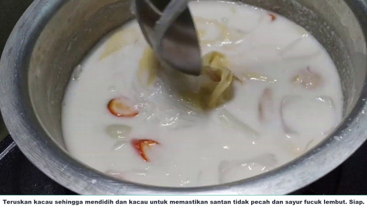 Cara Masak Sayur Lemak Pucuk Suhun YouTube