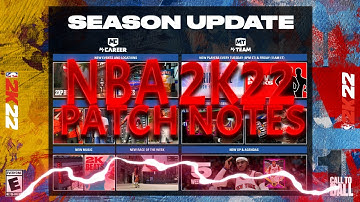 NBA 2K22 PATCH 1.05 SEASON 2 UPDATE!FULL PATCH NOTES AND DETAILS SO FAR!PS4,PS5,XB1,XBX