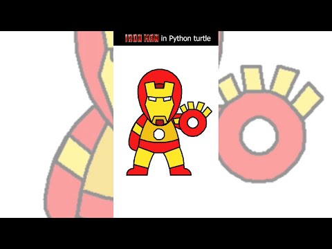 You can draw Iron Man in Python 😮 #shorts