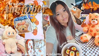 preparing for FALL🧸🍂 fall decor shopping, decorating my bedroom, fall baking & more!