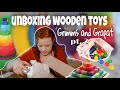 Unboxing our WOODEN TOY HAUL// Open Ended Toys for Toddlers and Kids