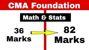 Score 75+ in Math Stats CMA Foundation January 2023 Exam 🔥 Math Stats Tips Tricks Revision Lectures