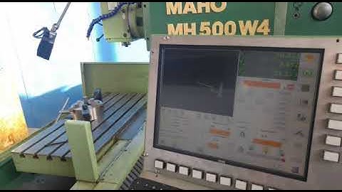 Maho MH500 linuxCNC Retrofit, first moves