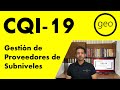 CQI-19 | GESTIÓN DE PROVEEDORES DE SUBNIVELES - V1 (2012)