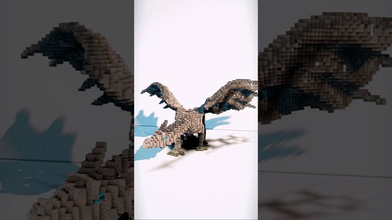 Minecraft Undead Dragon Statue
