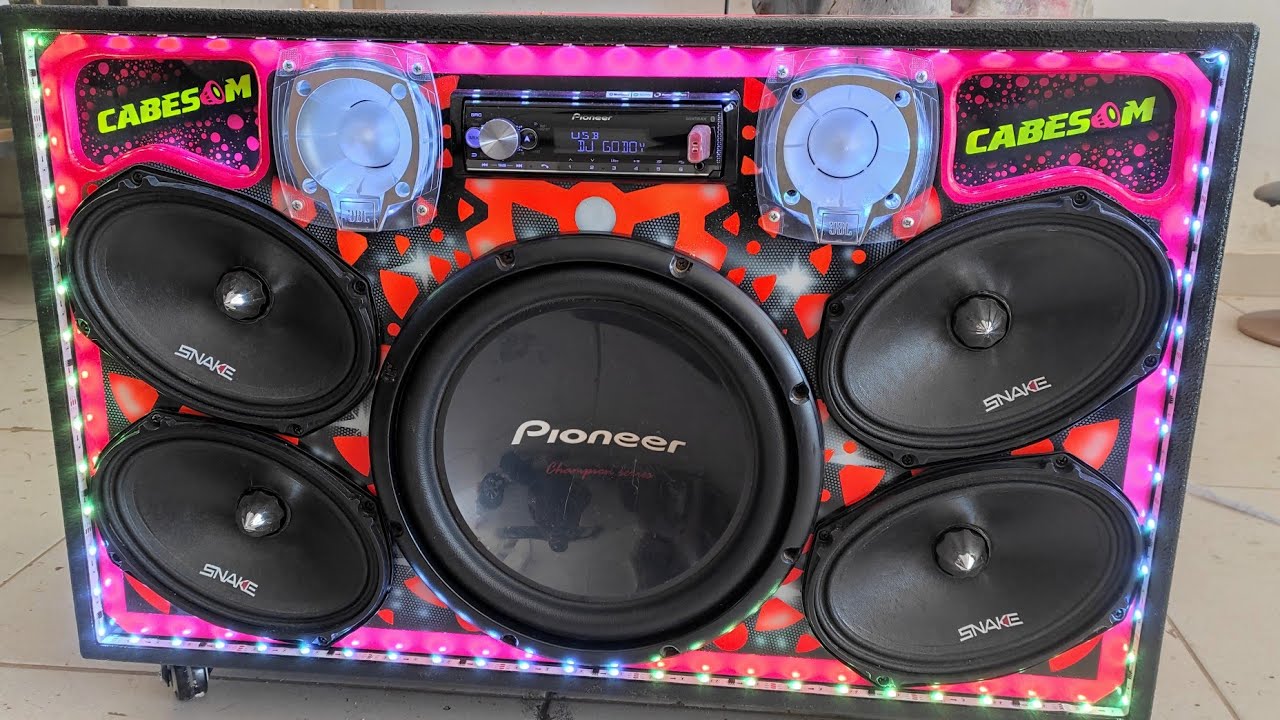 Caixa residêncial 4 6×9 snake e 1 sub Pioneer