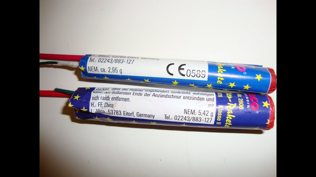 Weco Goldflitter Raketen