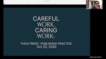 ThickPress TXST MFA Lecture October 20, 2020