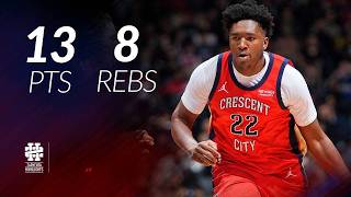 Derik Queen 13 pts 8 rebs vs Raptors 25/26 season