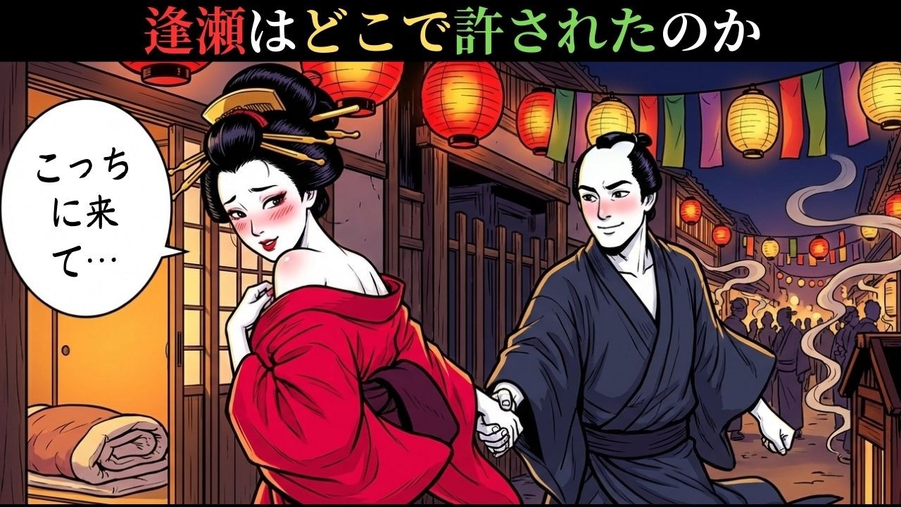 ラブホテルのない江戸時代、デートの後に恋人たちが向かった“意外な場所”とは？【江戸時代の庶民】【江戸好奇心】