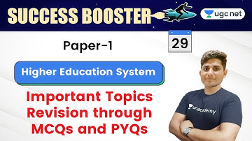08:00 AM - JRF UGC NET Paper 1 | Higher Education System by Shiv Meena | Important Topics Revision