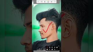 NATURAL Face + Hair Cut Editing photo editing sketchbook editing #shorts screenshot 5
