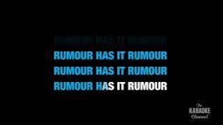 Rumor Has It   karaoke with lyrics no