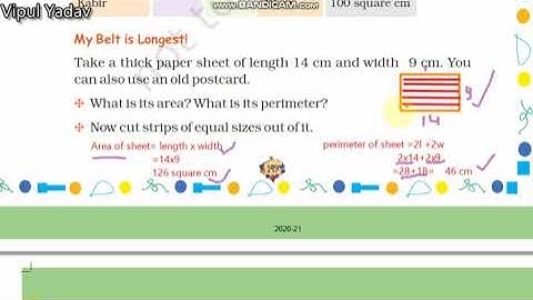 MATHEMATICS CLASS-5 CHAPTER-11 AREA AND ITS BOUNDARY PAGE NO-149 AND 150