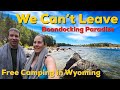 Free camping at a high elevation (8000ft) PARADISE near Pinedale WYOMING!