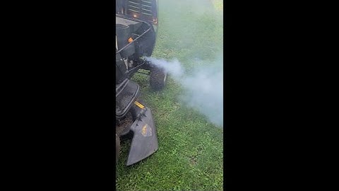 Lawn Tractor Burns Oil & Smokes Like Crazy! Easy fix! #shorts