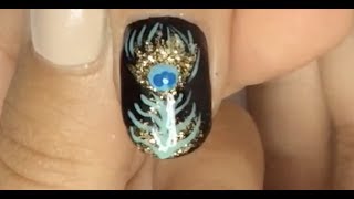 Peacock Nail Art Tutorial by I Scream Nails