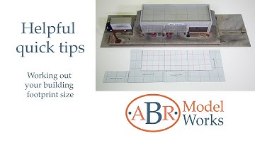 Helpful quick tips for model railroaders, Working out your building footprint size 003 HD 1080p