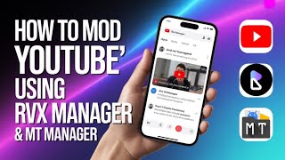 How to mod YouTube APP Using RVX Manager \u0026 Mt manager. YouTube premium, MT manager, RVX MANAGER