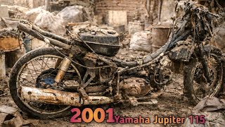 2001 Yamaha Jupiter 115 Full Restoration - from trash to red hot !