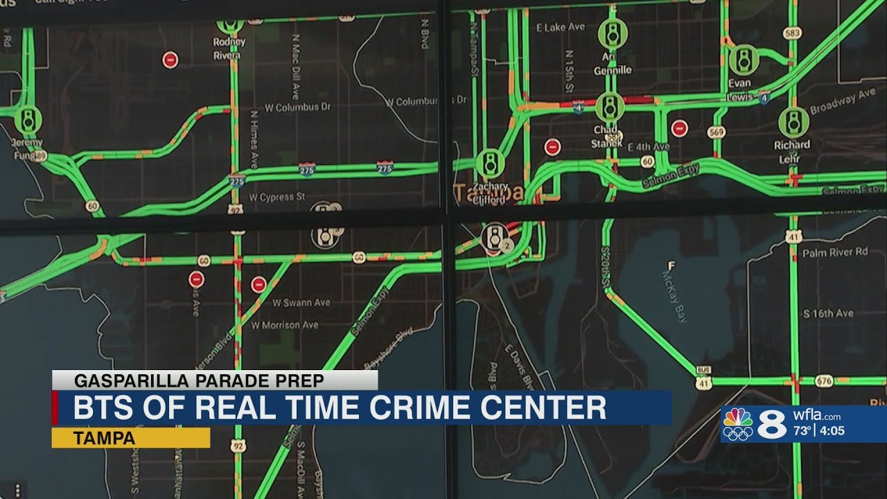 TPD gives behind the scenes look at their Real Time Crime Center ahead of Gasparilla