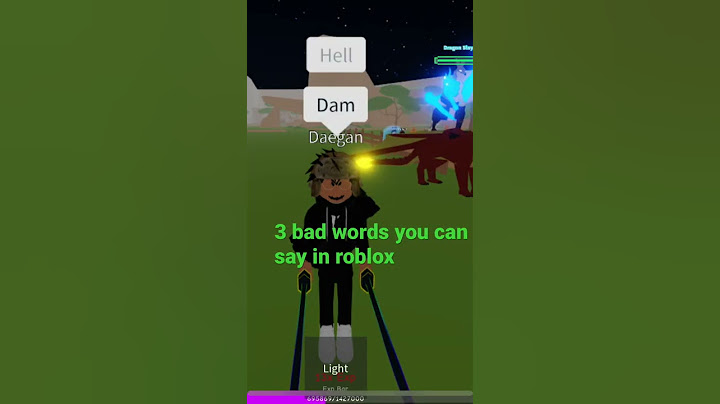 3 bad words you can say in #Roblox…
