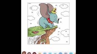 DUMBO 🐘 COLORING BY NUMBER screenshot 3
