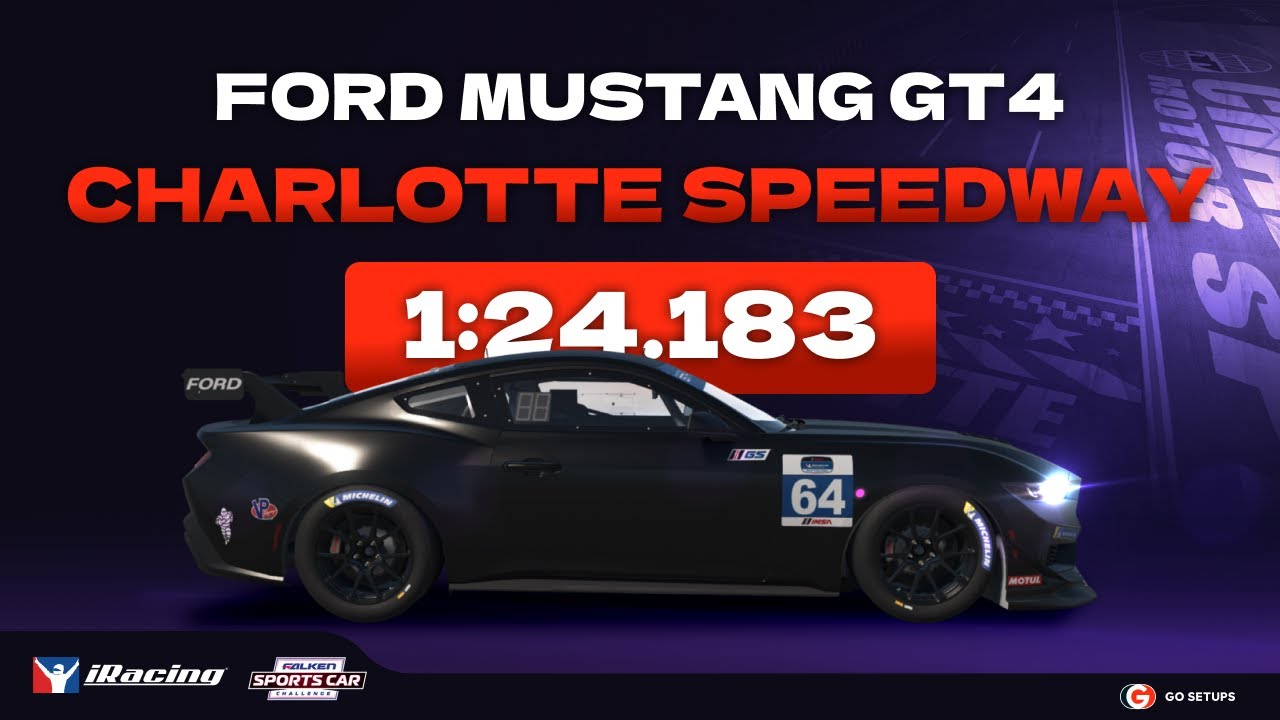 iRacing | Ford Mustang GT4 - Charlotte Speedway - FTSCC - 2025 S4 Week 1 | Hotlap