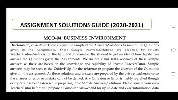 MCO 04 Ignou Solved Assignment 2020-21