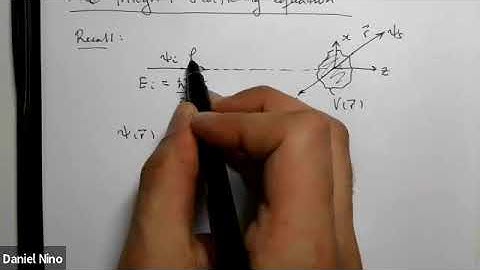 12.1 The integral scattering equation