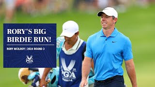 Rory McIlroy Makes FOUR Straight Birdies! | 2024 PGA Championship