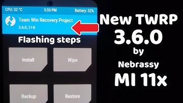 Mi 11x New TWRP 3.6.0 flashing guide || root mi 11x with latest twrp ||