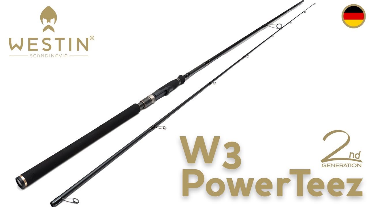 Canne à Pêche Westin W3 PowerTeez 2nd - 250cm, MH, 21-70g, Pour Prédateurs, Neuf