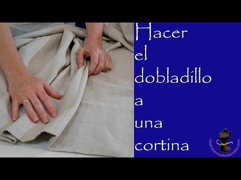 Video: Cómo doblar cortinas con sus propias manos: procesamos el borde inferior