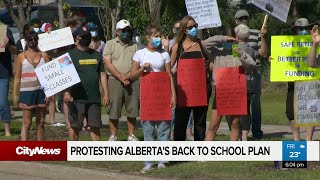 Education protests across Alberta