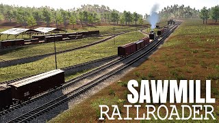 Railroader #50. Spending more & more time at the sawmill. 1950s U.S railway sim