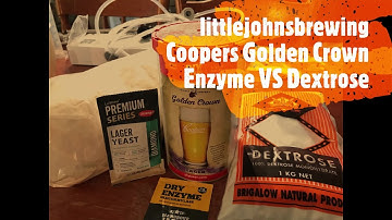 Making Dry Beer. Coopers Golden Crown Lager brew day. Dry enzyme vs dextrose.