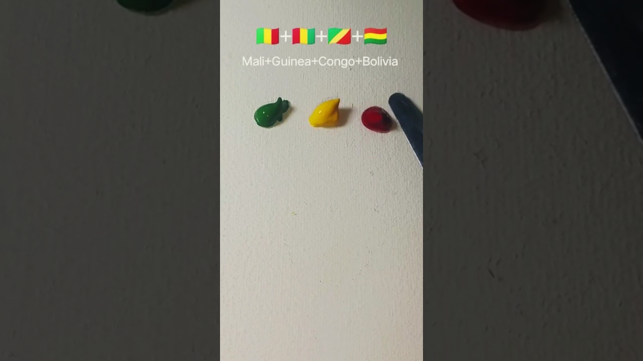 Color mixing same flags |😳💚💛❤️ 