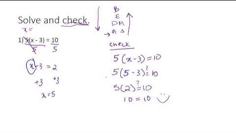 Solving Linear Equations with Brackets