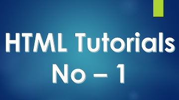 Html Tutorials 1. HTML Introduction.