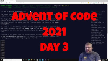 Advent of Code 2021 - Day 03 - Using C#, .NET, and Visual Studio Code